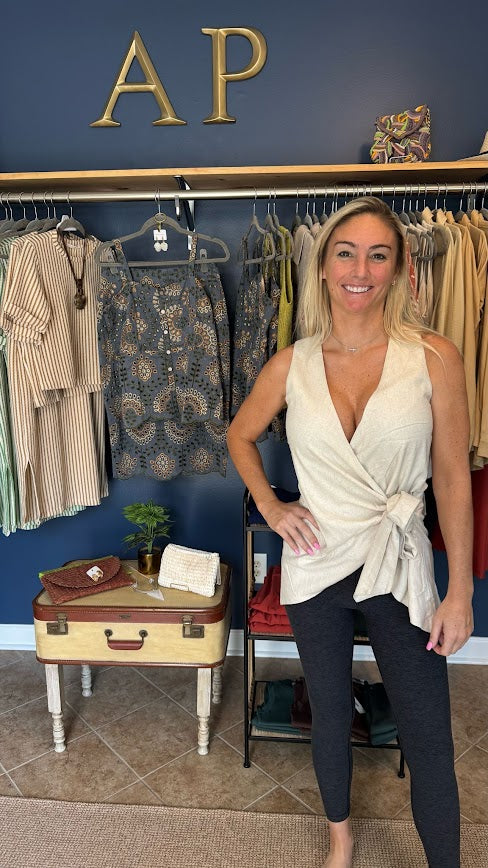 Linen Top Vest