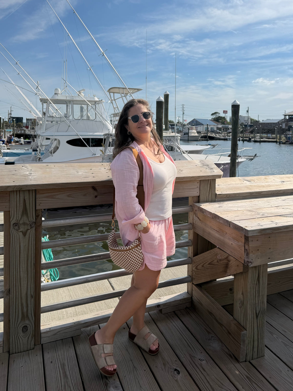 Linen shorts set