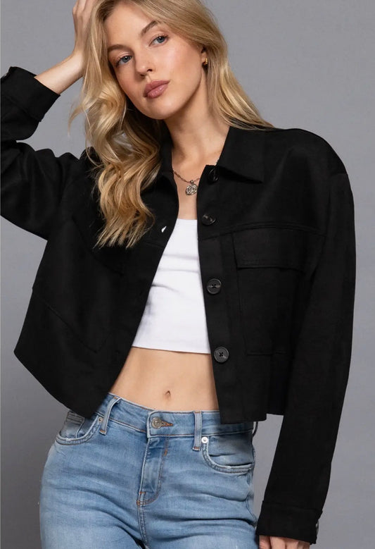 Short Suede Jacket