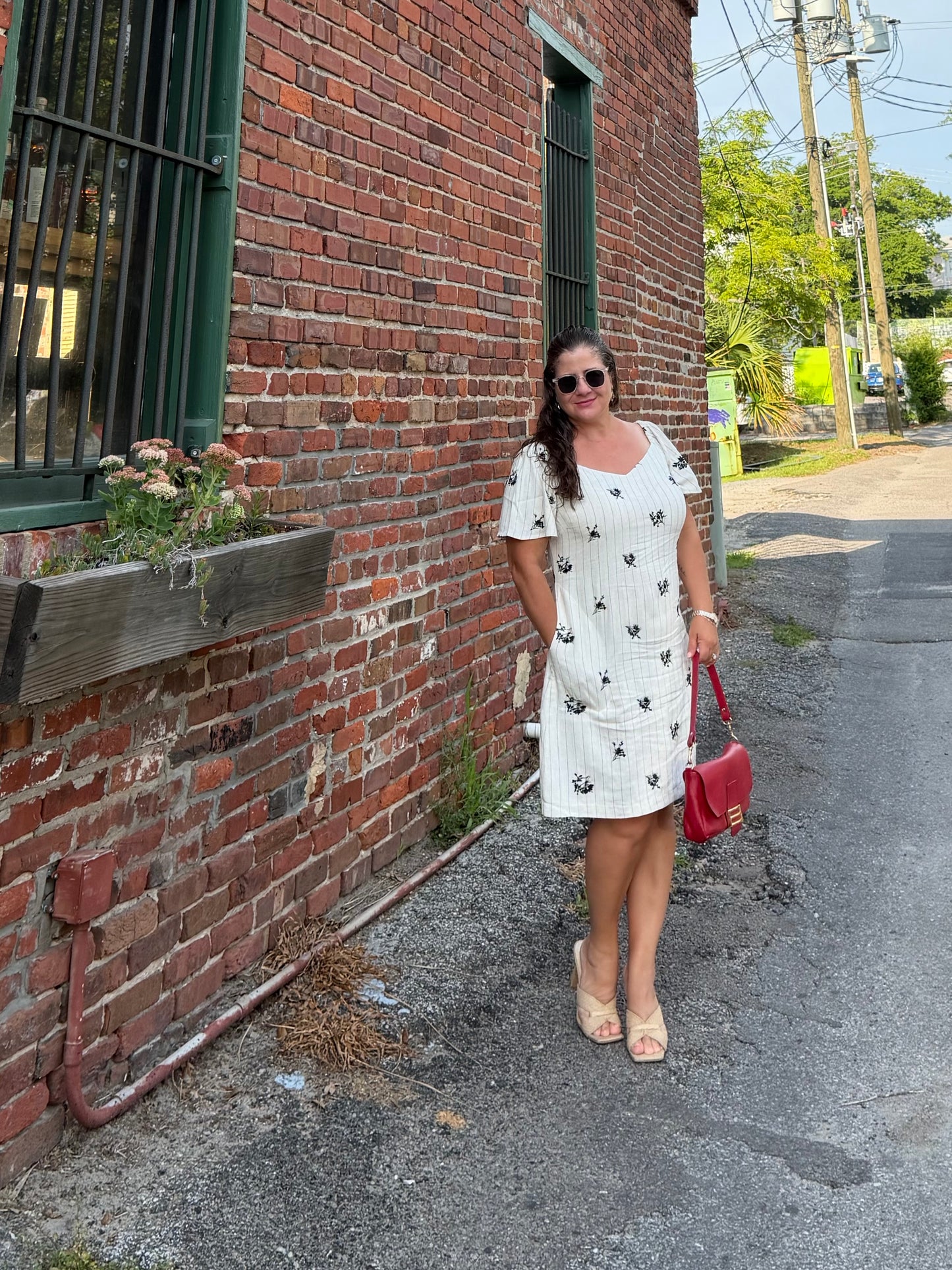 Embroidery Linen Dress