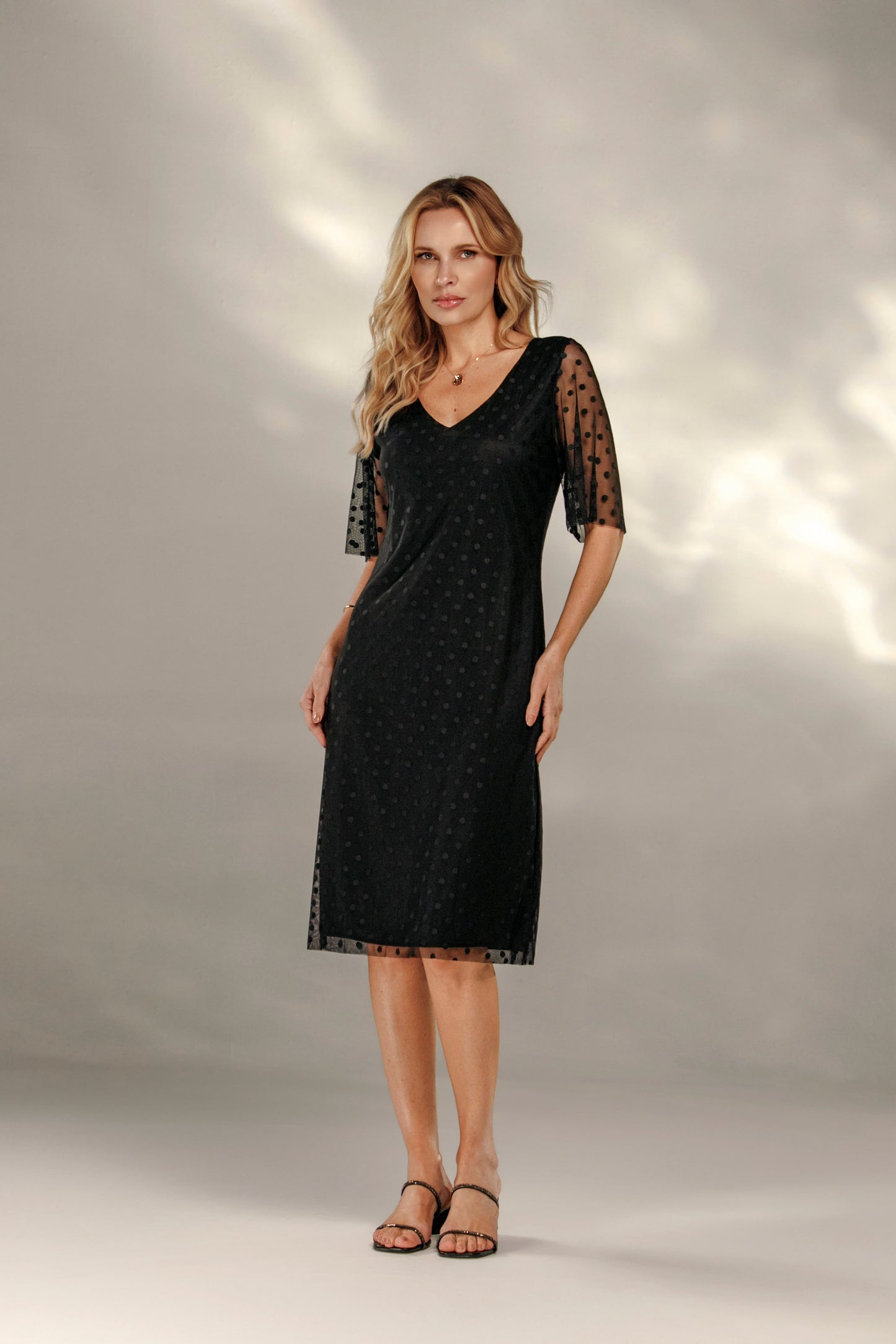 Black Midi Tulle Dress
