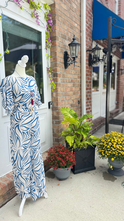 Silky Wide Pants with belt detail