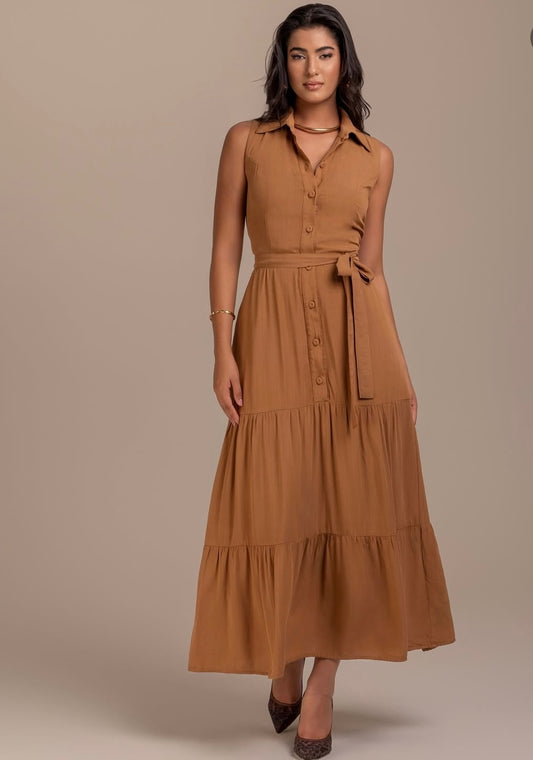 Long Button Dress
